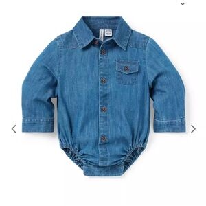 Janie and Jack Baby Chambray Bodysuit